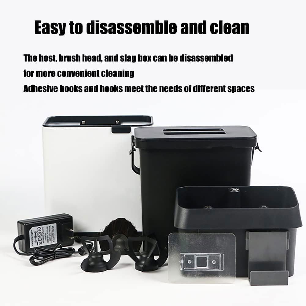 Electric Coffee Portafilter Cleaner,Commercial Coffee Portafilter Cleaner,58mm Automatic Handle Coffee Grounds Cleaning Machine (White)