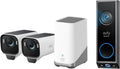 eufy Security eufyCam S3 Pro 2-Cam Kit + Video Doorbell E340,Solar Camera Outdoor Wireless, MaxColor Night Vision, 4K Security Camera with Solar Panel, Dual Cameras with Delivery Guard