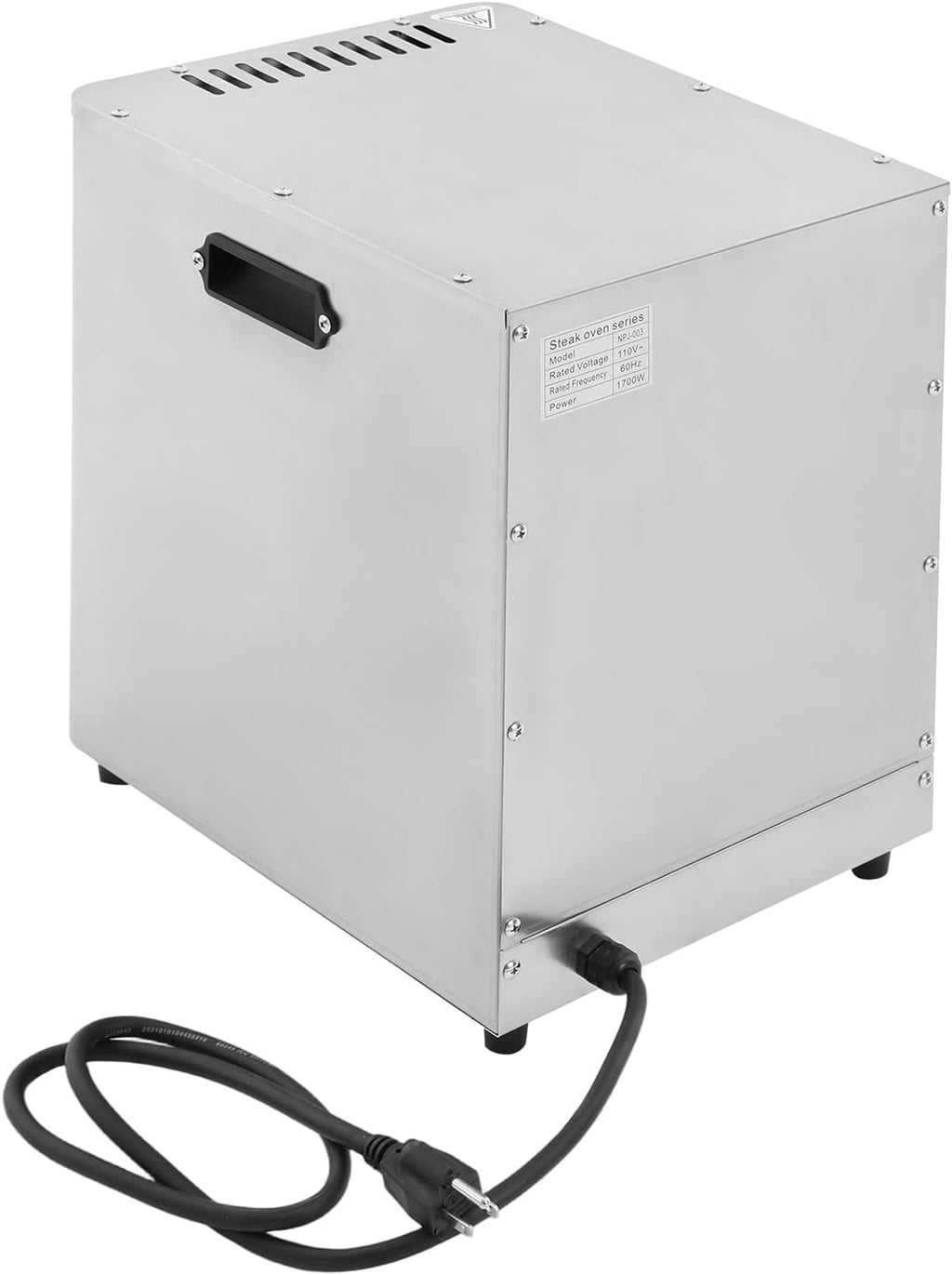 1700W Electric Steak Oven, Commercial Steak Broiler Stainless Steel Steak Grill Machine with Handle, Steak Grill Oven Steak Stove for Beef, Pork, Chicken, Vegetables, 110V 60Hz