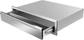 Outdoor Kitchen Drawer Stainless Steel BBQ Triple Drawer Flush Mount for Outdoor Kitchen Island,-30W X 6.5H X 23D Inch
