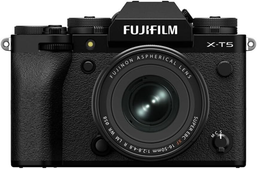 Fujifilm X-T5 Mirrorless Camera, Black with XF 16-50mm f/2.8-4. R LM WR Lens, Bundle 128GB Memory Card, NP-W235 Battery, 72mm Filter Kit, Cleaning