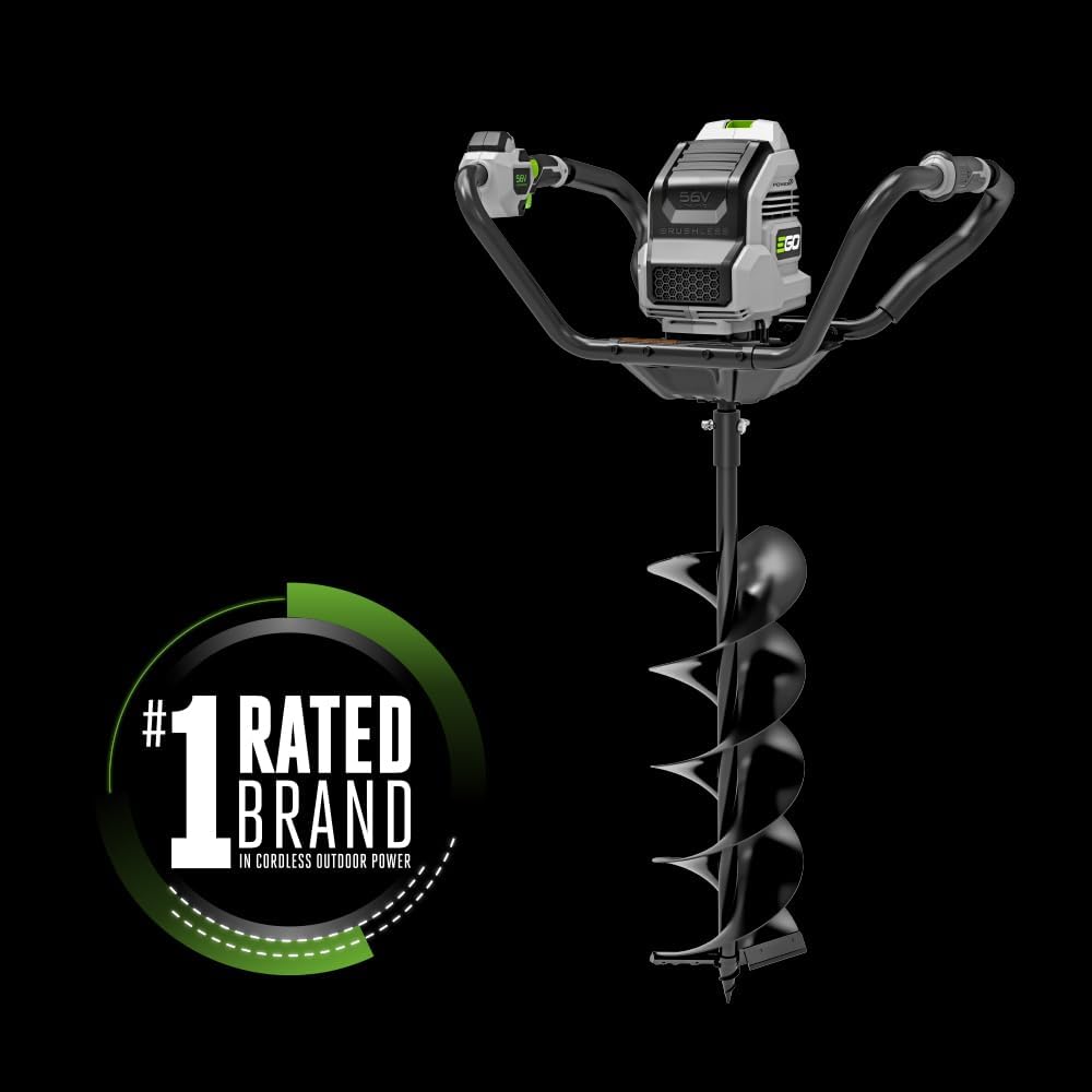 EGO Power+ 8' Auger, Post Hole Digger, Drill Auger for Digging Holes, Electric Cordless, Battery and Charger Not Included - EG0800