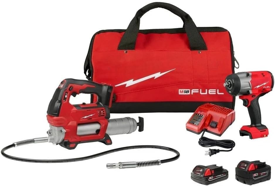 Milwaukee M18 Fuel 1/2' High-Torque Impact w/Free Grease Gu, Chrome (2767-22GG)