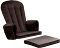 Lucky Monet 5PCS Velvet Glider Rocker Replacement Cushions, Thickened & Supportive Rocking Chair Cushion Set with 29.5 Inch High Backrest & Storage Pockets, for Indoor Nursery Glider, Brown