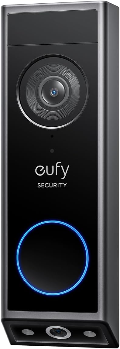 eufy Security Video Doorbell E340 (with HomeBase 3), 2K Full HD Dual Cameras&Head-to-Toe View,Wired/Battery Power,Delivery Guard,Color Night Vision,Two-Way Talk, Local Expandable Storage up to 16TB