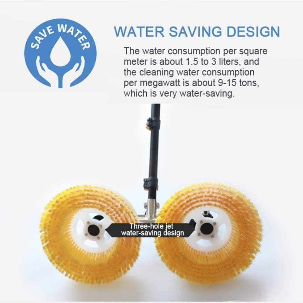 Window Cleaner,Electric Solar Photovoltaic Panel Cleaning Tool,Special Roof Water Brush,Water Fed Telescopic Brush (3.5m)
