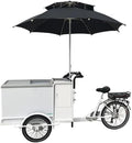 Electric Ice-Cream Tricycle | Portable 3-Wheel Vending Bike with 550W Motor and 41-Gallon Freezer Capacity