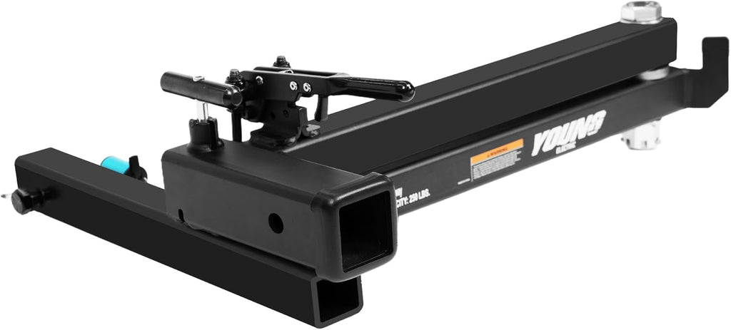 Young 250LBS Swing Away Hitch for Bike Rack and Cargo Carrier Basket, Black