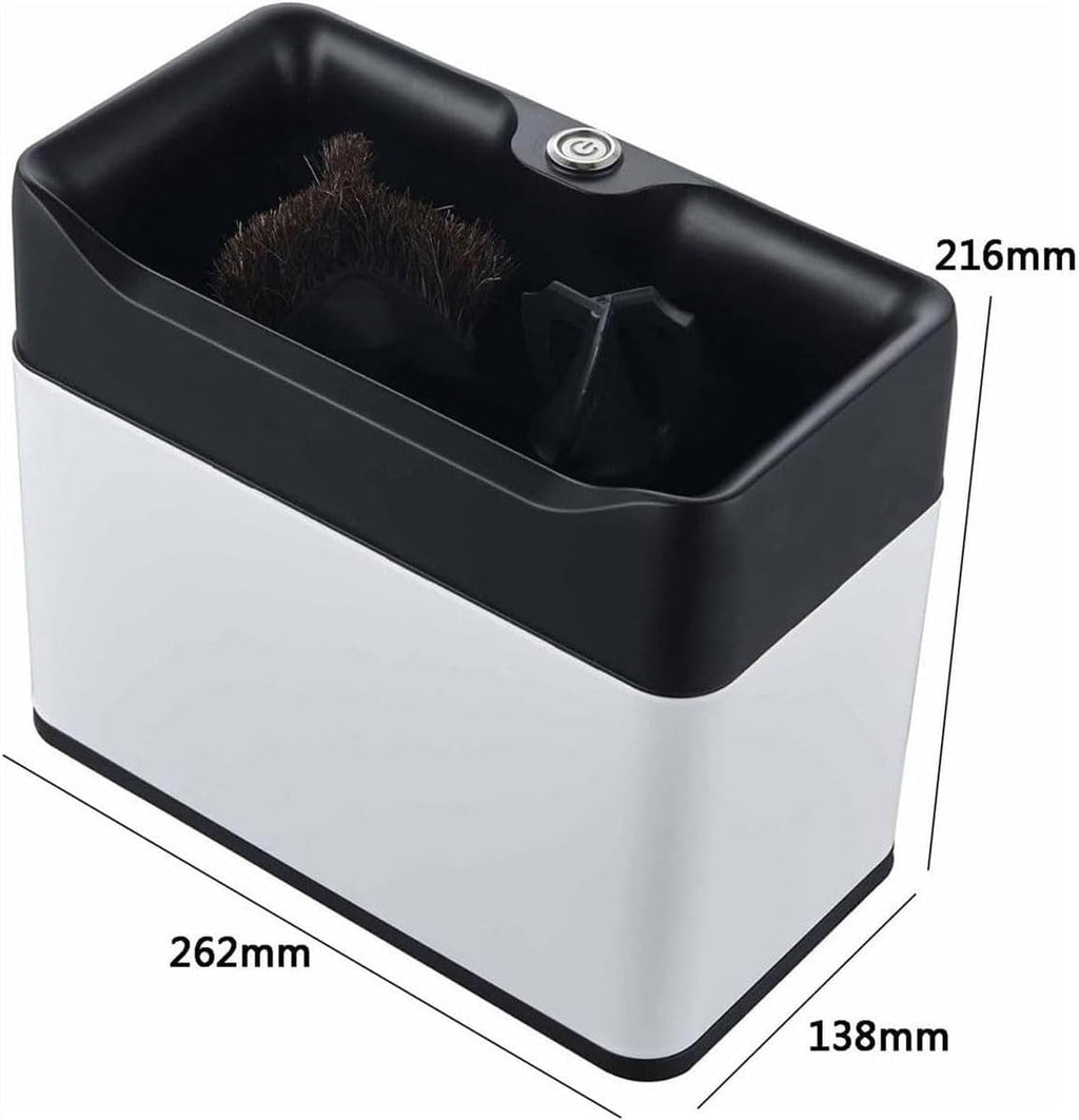 Electric Portafilter Cleaning Machine, Automatic Coffee Grounds Cleaning Machine with 3 Scrapers & 1 Brush Head