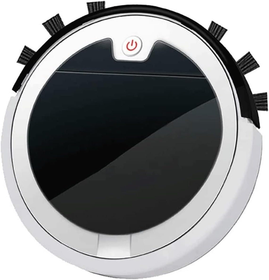 Robot Vacuum, 2800PA Robotic Vacuum Cleaner (Slim) Max Strong Suction, Quiet Multiple Cleaning Modes, Self-Charging Vacuum, for Pet Hair, Hard Floor (Color : Black+White)