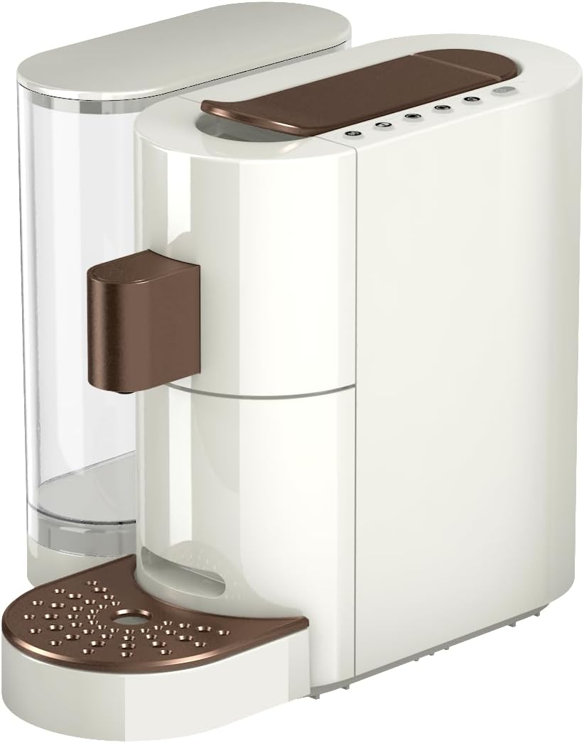 K-FEE® Twins II Single Serve Coffee and Espresso Machine (White/Bronze) | Verismo* Compatible
