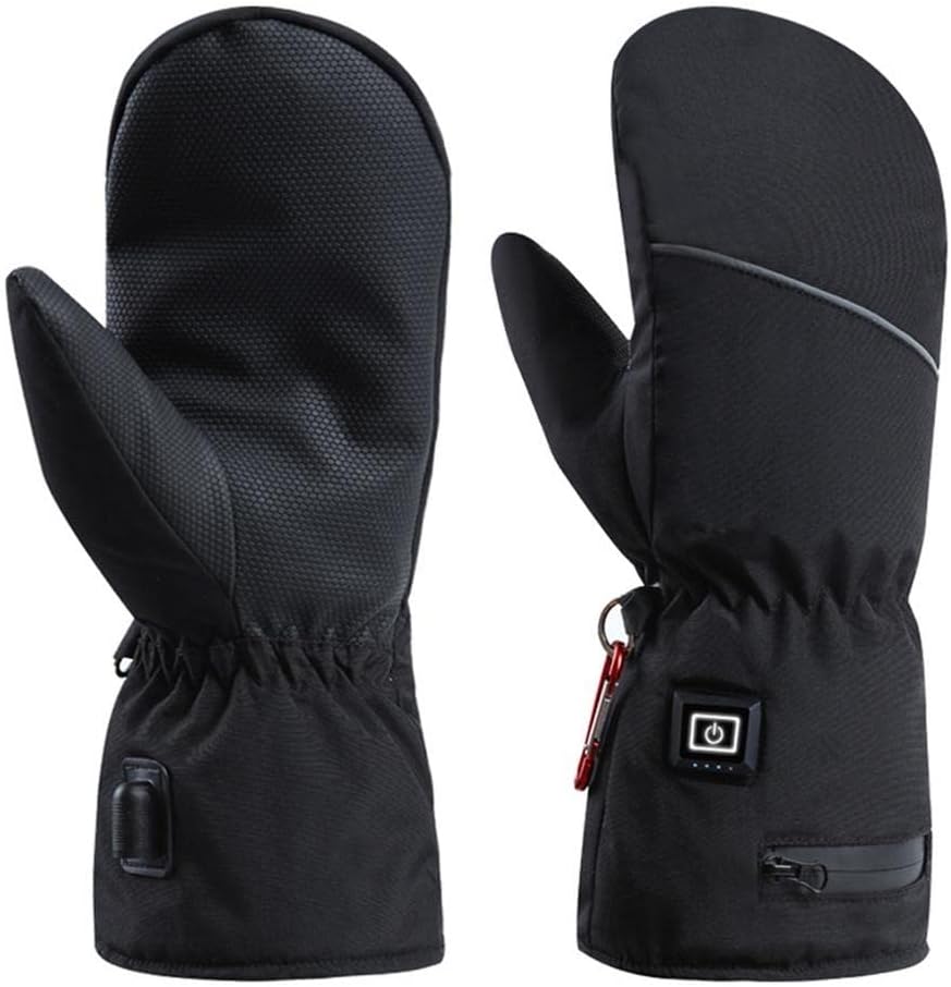 Winter Thermal Ski Cycling Heating Glove Men Women Electric Heated Gloves with 2pcs Battery Hand Warmer Mitten