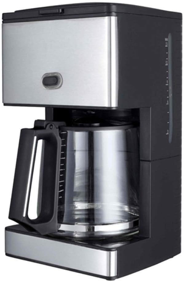 Coffee Machine Coffee Machines 1.8L Automatic Drip Coffee Machine Home 10-15 Cup Stainless Steel Coffee Machine Black