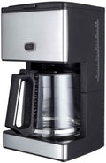 Coffee Machine Coffee Machines 1.8L Automatic Drip Coffee Machine Home 10-15 Cup Stainless Steel Coffee Machine Black