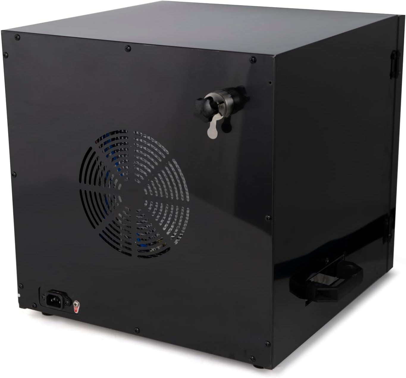 Clivia Electric Vertical BBQ Smoker 10L,Smoker Grill 30-110℃/800W,Heavy Duty Square BBQ Grill Multi-Function Cabinet for Outdoor Cooking or Kitchen and Party，Black