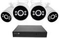 Swann AdvancedX Wired NVR 4K Security Camera System, 8 Channels, 4 PoE Cameras Outdoor, 1TB HDD Storage, Color Night Vision, Smart AI Video Analytics/Alerts, Motion Detection, 24/7 Recording