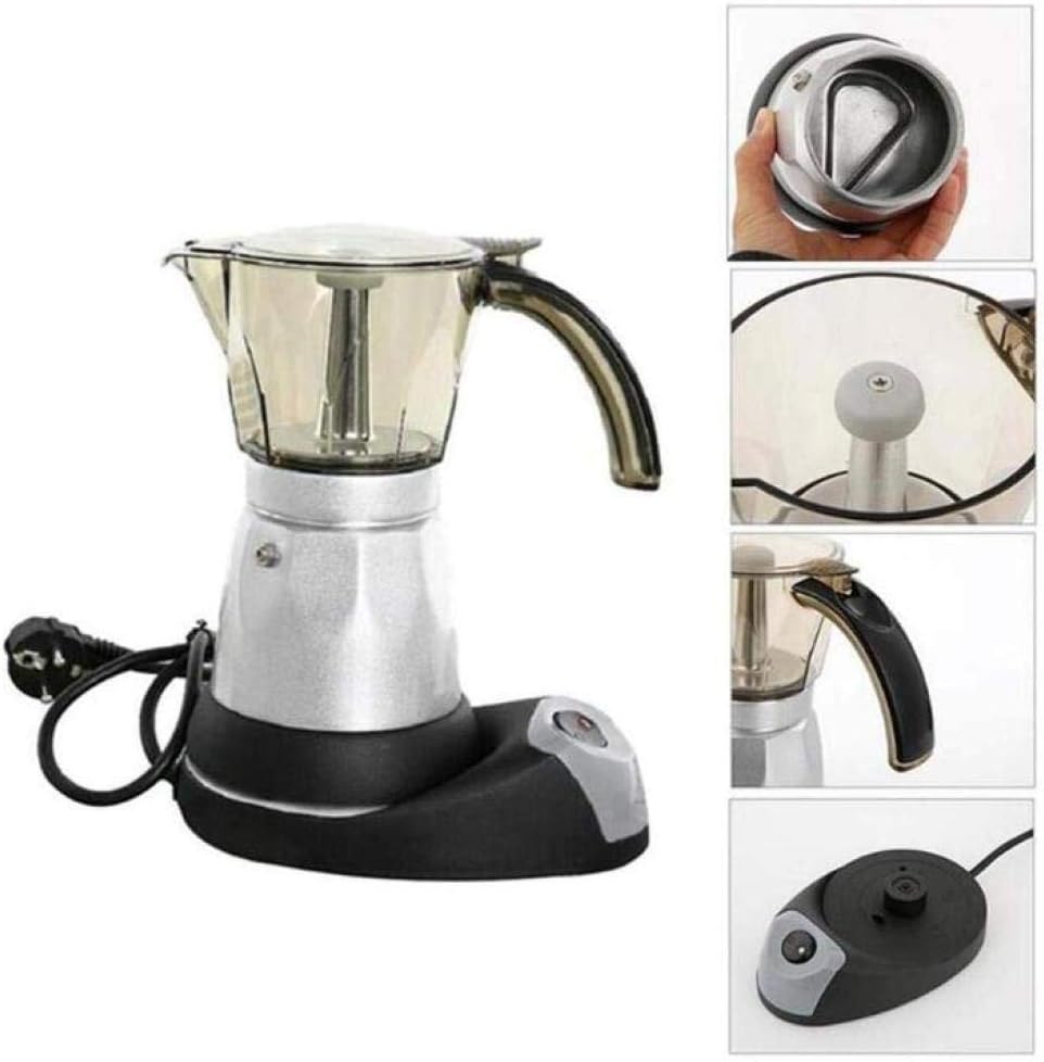 Coffee Machine Coffee Machines Electric Coffee Maker Stainless Steel Espresso Mocha Coffee Pot Espresso Machine 6 People Home Mini Coffee Machine