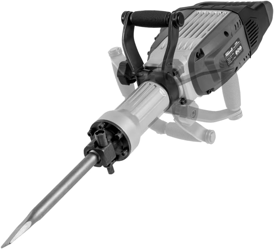 XtremepowerUS 3600W Electric Demolition Jack Hammer with 2 Chisel Bits (Flat & Point) – Construction Concrete Breaker Punch Drill DIY Floor Drill with Case