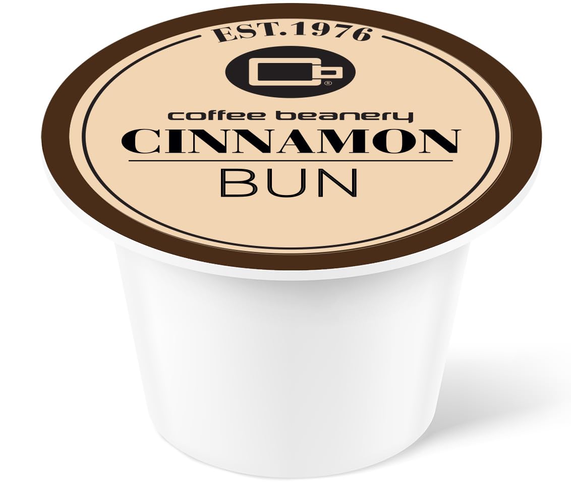 Cinnamon Bun Coffee Pods by Coffee Beanery | 192ct Bulk Flavored Coffee Pods Medium Roast Coffee Pods| 100% Specialty Arabica Coffee| Gourmet Coffee Pods