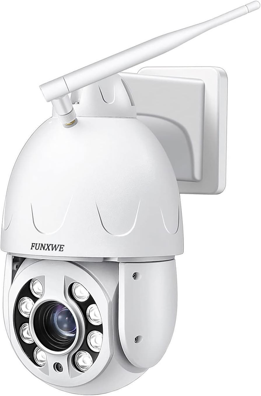 5MP 30X Optical Zoom WiFi Security PTZ Camera Wireless Wired CCTV Surveillance with Onvif Two Way Audio, Motion Detection Auto Tracking, Color Night Vision 330ft
