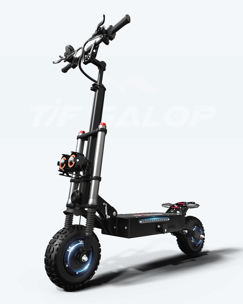 COFANSON Adult Electric Scooter 5600W Dual Motor with Seat, Top Speed 50mph, Range 50-60 Miles, Foldable Commuter Electric Scooter