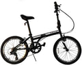 ZiZZO Campo 20 inch Folding Bike with 7-Speed, Adjustable Stem, Light Weight Frame