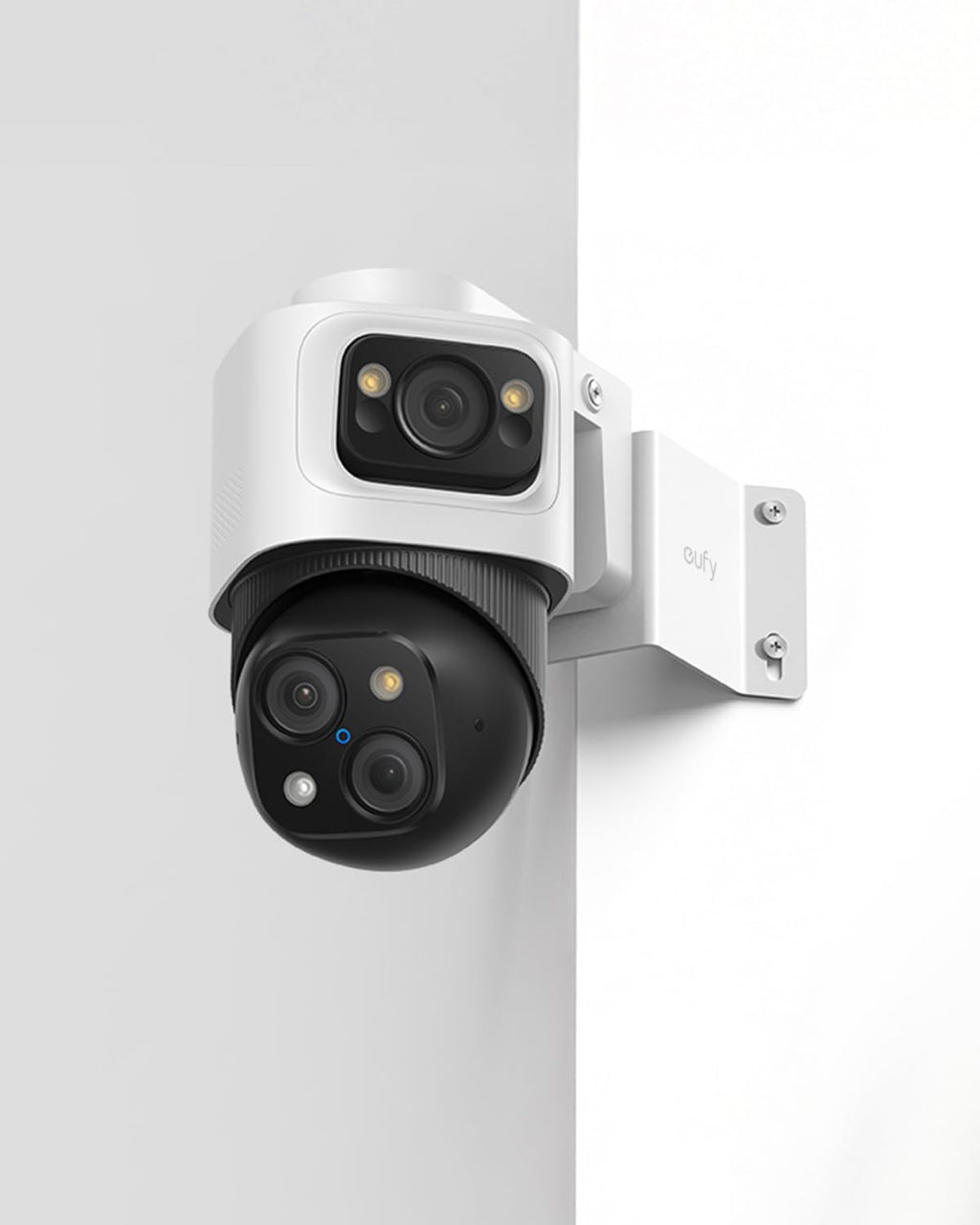 eufy PoE Bullet Security Camera E40 with eufy Corner Mount Bracket (T870B), NVR Add On Cam, 4K UHD, 122° FOV, F1.6 Color Night Vision, 24/7 Recording, Human/Vehicle/Pet AI Detection