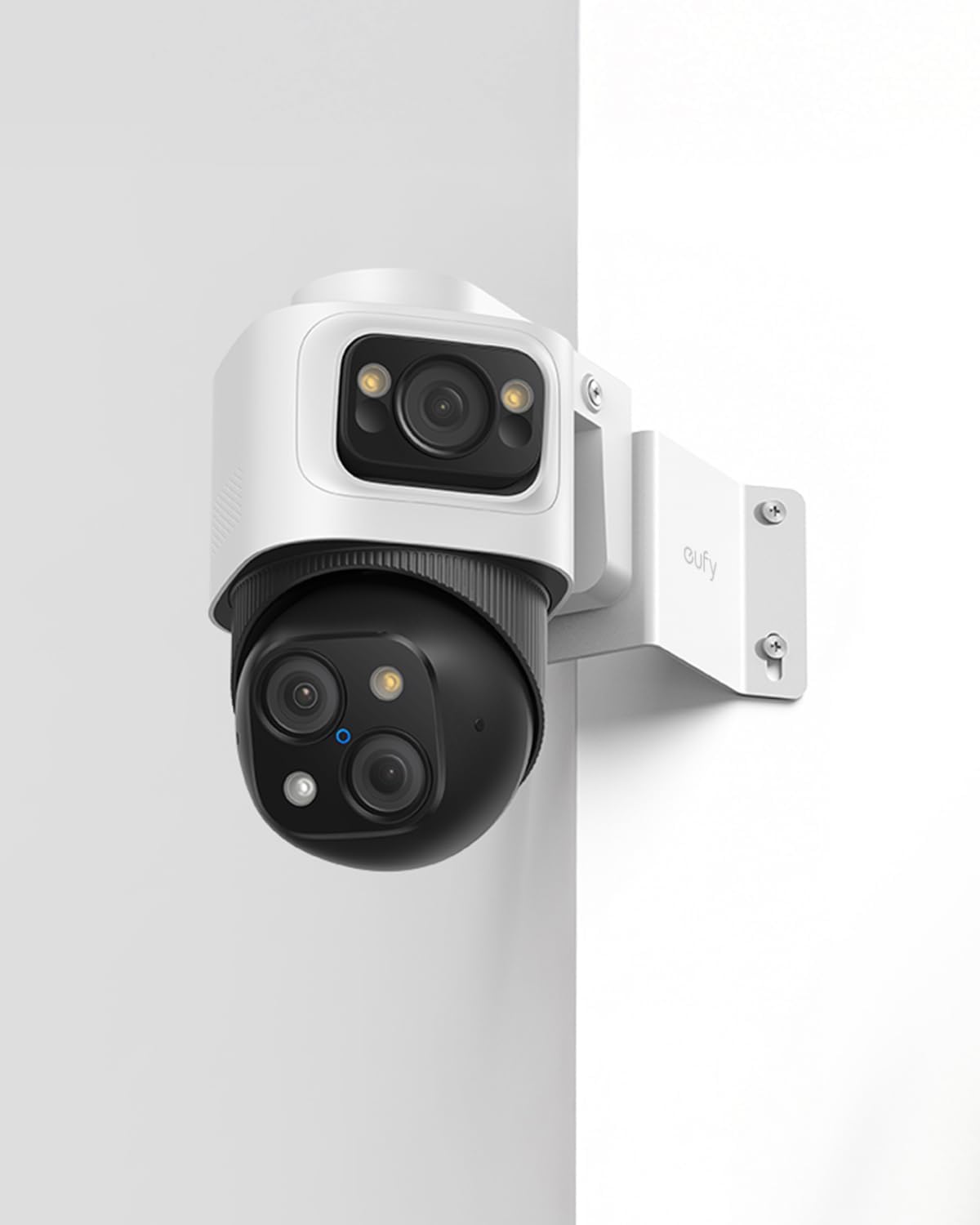 eufy PoE Bullet Security Camera E40 with eufy Corner Mount Bracket (T870B), NVR Add On Cam, 4K UHD, 122° FOV, F1.6 Color Night Vision, 24/7 Recording, Human/Vehicle/Pet AI Detection