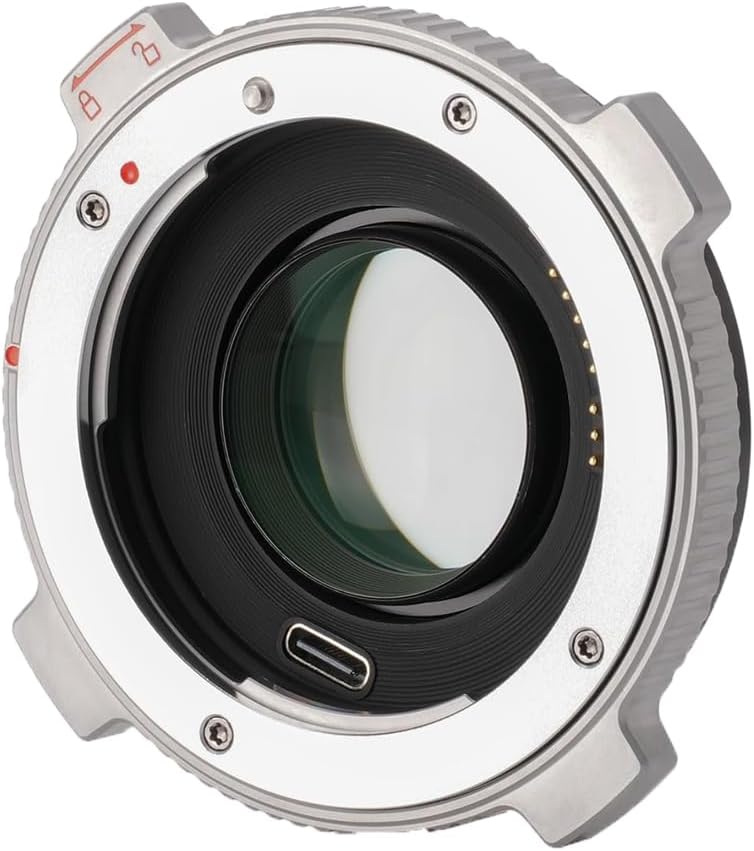 VILTROX EF-M2 Pro Lens Mount Adapter Auto Focus Ring Converter 0.71x Reducer Speed Booster with Security Lock Compatible for Canon EF Mount Lens to M4/3 Camera GH4 GH5 GH5S GF6 GX7 GX85 GX9 G9
