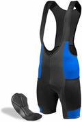 AERO|TECH|DESIGNS | Men's Gel Touring Padded Cycling Bib-Shorts | Large Mesh Storage Pockets | Made in USA
