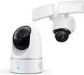 eufy Security Indoor Cam E220, Pan & Tilt, Indoor Security Camera Floodlight Camera E340 Wired, 360° Pan and Tilt