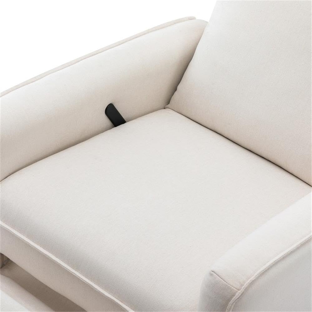 Davinci Penny Recliner and Swivel Glider in Performance Cream Eco-Weave, Water Repellent, Greenguard Gold Certified, CertiPUR-US Certified