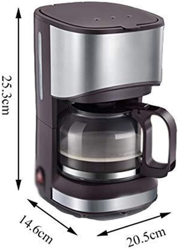 Coffee Machine Coffee Machines Coffee Machine, Fully Automatic Drip Coffee Machine, Small Coffee Machine, Tea Brewing Machine 205Mm × 146Mm × 253Mm Brown