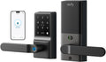 eufy Security Smart Lock C33, Keypad Door Lock with Handle, Fingerprint Door Knob, Keyless Entry Door Lock for Front Door and Bedrooms, Electronic Deadbolt, Wi-Fi, App Control, IP53 Waterproof, Black