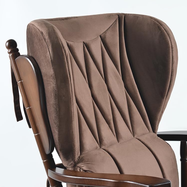 Comfort Deluxe Glider Chair and Ottoman Set (Brown), Large