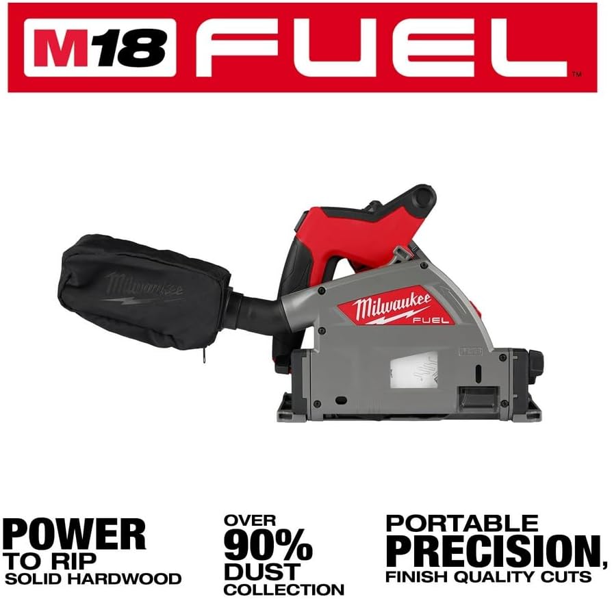 Milwaukee 2831-21 M18 FUEL 18V 6-1/2' Cordless Li-Ion Plunge Track Saw Kit