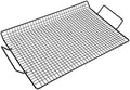 Iron Non-Stick BBQ Barbecue Mesh Handle Rack Barbecue Mesh Grill Net for Outdoor BBQ Party Camping BBQ Mesh