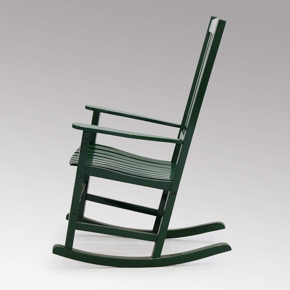 Cambridge Casual Solid Wood Bentley Porch Rocking Chair, Hunter Green