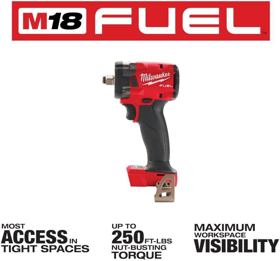 Milwaukee Electric - M18 Fuel 1/2 Compact Impact Wrench W/FRIC Ring