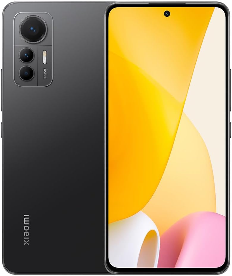 Xiaomi 12 Lite 5G + 4G LTE (128GB + 8GB) Global Version Unlocked 6.55' 108MP Triple Camera (Not for Verizon Boost At&T Cricket Straight) + (w/Fast Car Charger Bundle) (Lite Black)