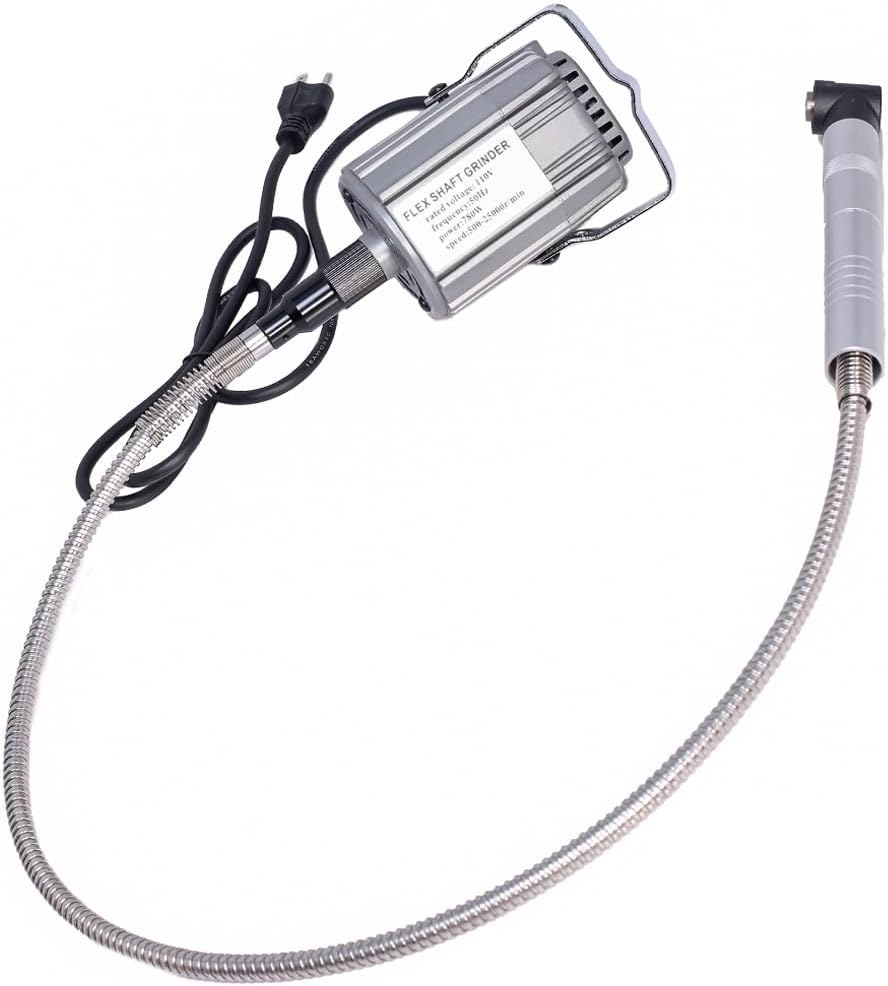 780W Hanging Flex Shaft Die Grinder Sander Polisher Rotary Tool, Foot Pedal Control, Extendable Polishing Handle