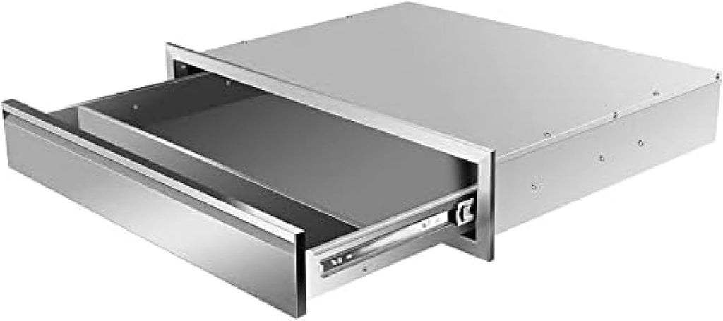 Outdoor Kitchen Drawer Stainless Steel BBQ Triple Drawer Flush Mount for Outdoor Kitchen Island,-30W X 6.5H X 23D Inch