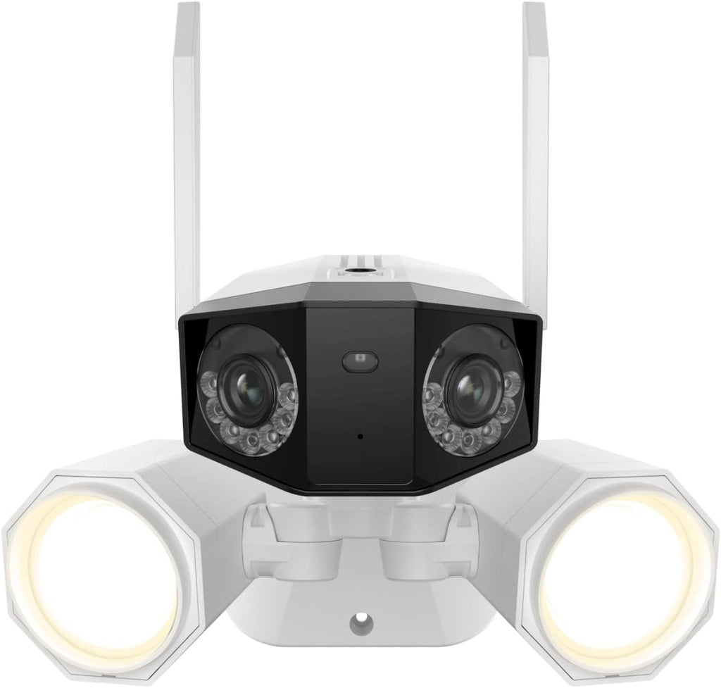 REOLINK 4K 8MP Floodlight Security Camera Outdoor, Dual-Lens Camera w/ 180° FOV, Dual-Band Wi-Fi 6, Color Night Vision with 1800lm Floodlight, Smart AI Detection, IP67 Waterproof, AC (100~240V)