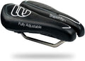 BiSaddle SRT Super Short Noseless Pain-Free Adjustable Bicycle Saddle Black with Titanium Rails Custom Fit Comfort, one Size