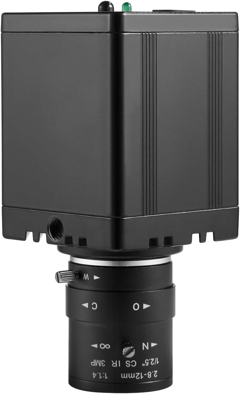 HDMI USB3.0 Dual Output HD 4K30fps Digital Security Camera, Industry Digital C-Mount with Manual 2.8-12mm Varifocal HD Lens, OSD Menu via Remote Controller