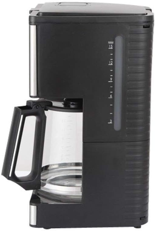 Coffee Machine Coffee Machines 1.8L Automatic Drip Coffee Machine Home 10-15 Cup Stainless Steel Coffee Machine Black