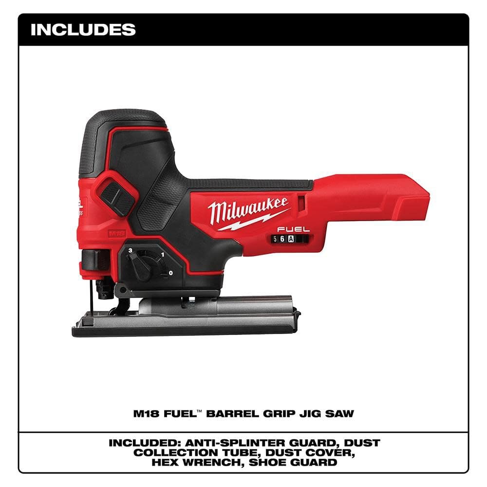 MILWAUKEE'S Jig Saw,18VDC,Barrel Grip