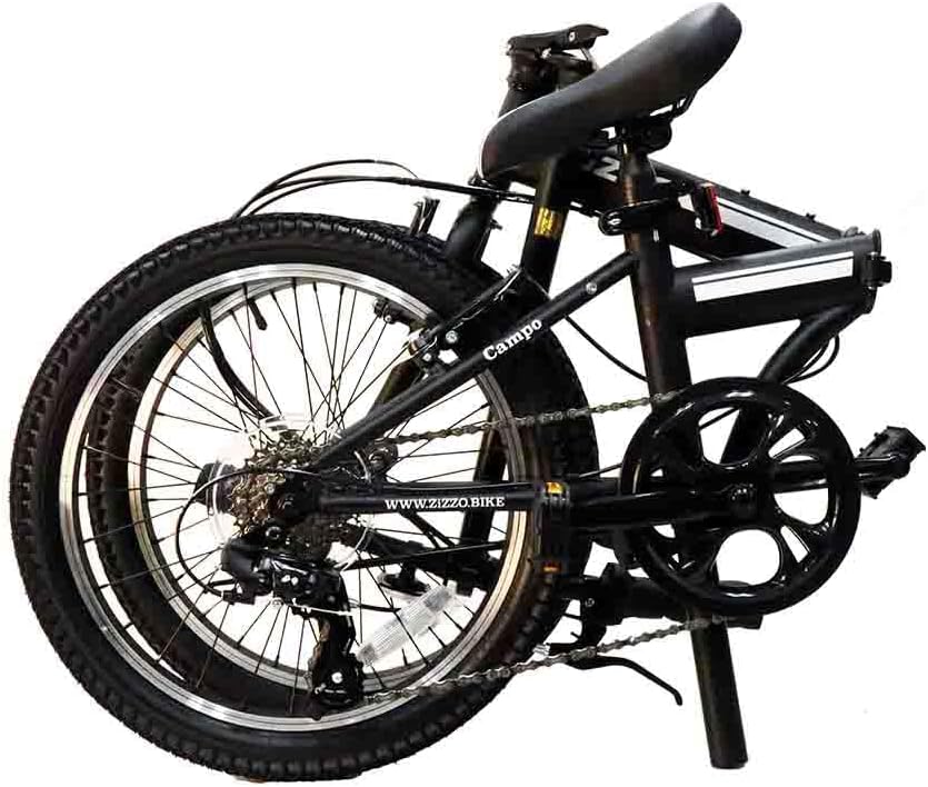 ZiZZO Campo 20 inch Folding Bike with 7-Speed, Adjustable Stem, Light Weight Frame