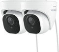 REOLINK 4K Outdoor Cameras for Home Security, IP PoE Dome Surveillance Camera with Human/Vehicle/Pet Detection, 25FPS Daytime, Work with Smart Home, Up to 512GB microSD Card, RLC-820A (Pack of 2)