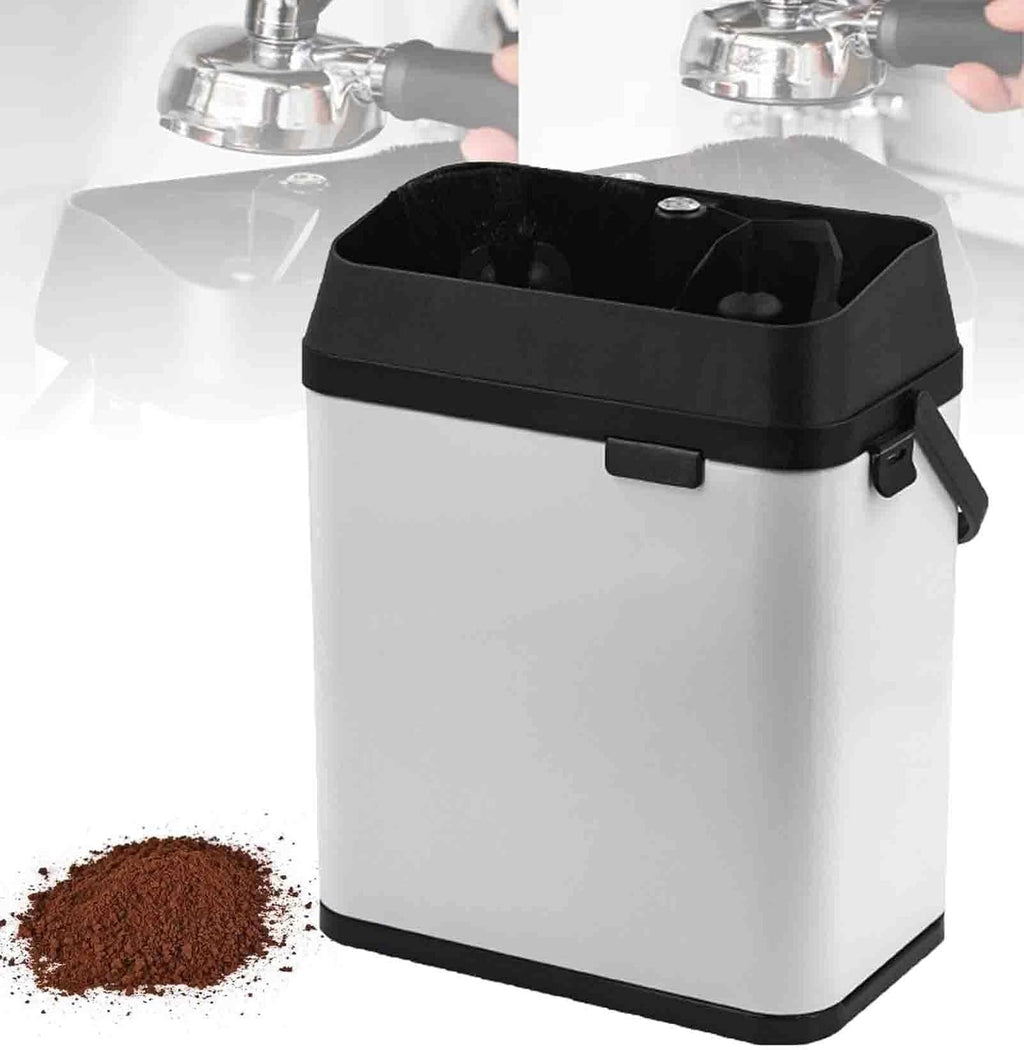 Electric Coffee Portafilter Cleaning Machine Knock Box Coffee portafilter Cleaner Coffee Grounds Container with 3 Scrapers
